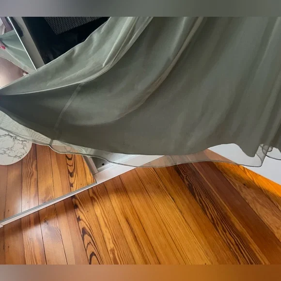 Olive Green beaded prom dress/wedding guest dress - Picture 12 of 14